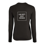 Designa din egen figurnära långärmad T-shirt för kvinnor med eget tryck