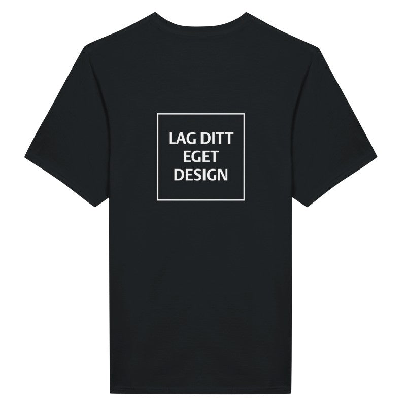 Klassisk unisex-t-shirt med rund hals för eget tryck | Designa din egen t-shirt