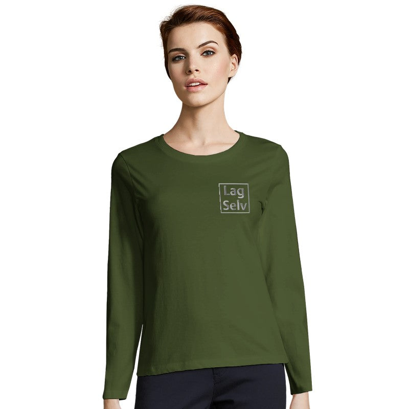 Långärmad t-shirt för kvinnor med broderi | Designa din egen