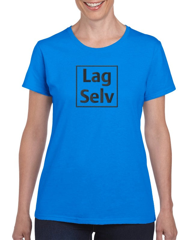 T-shirt med tung kvalitet för damer med eget broderi – Designa din egen
