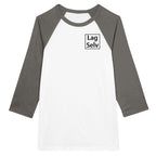 Skapa din egen unisex-raglant-shirt med 3/4-ärmar | Med eget broderi
