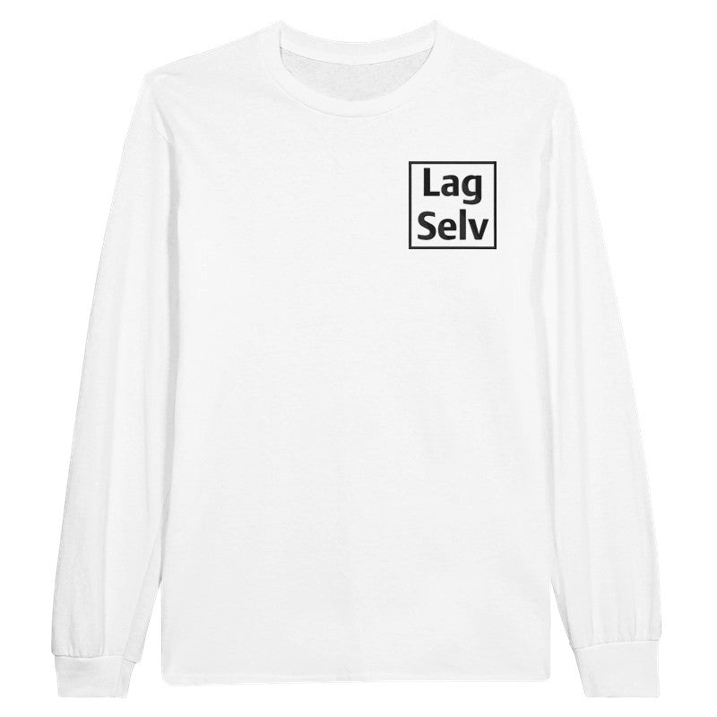 Personlig unisex-långärmad t-shirt med broderi – Designa din egen