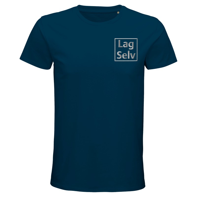 Ekologisk T-shirt för män med eget broderi | designa din egen