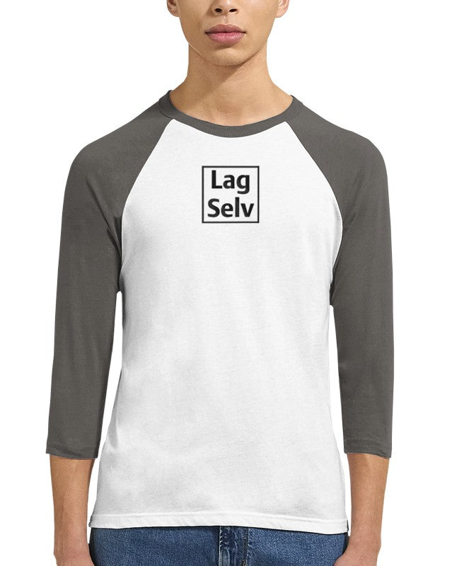 Skapa din egen unisex-raglant-shirt med 3/4-ärmar | Med eget broderi