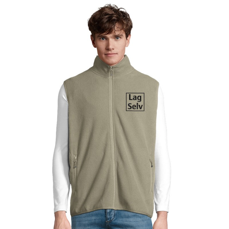 Unisex-väst i microfleece med dragkedja | Designa din egen med broderi