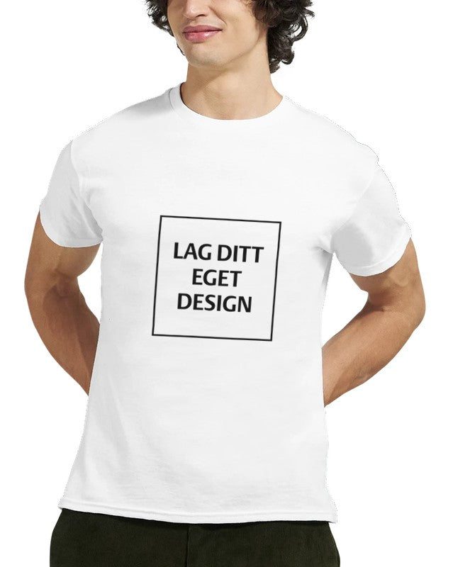 Designa din egen t-shirt med tryck | Robust unisextröja med rund hals
