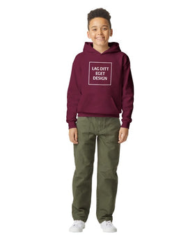 Mjuk Huvtröja för Ungdom med Eget Tryck | Midweight Fleece Hoodie