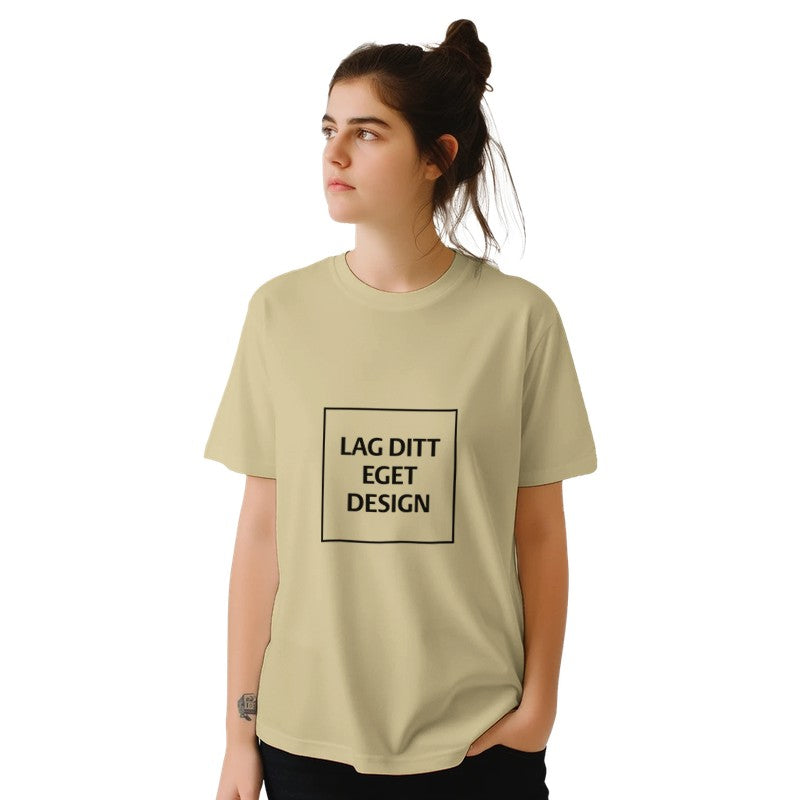 Klassisk unisex-t-shirt med rund hals för eget tryck | Designa din egen t-shirt