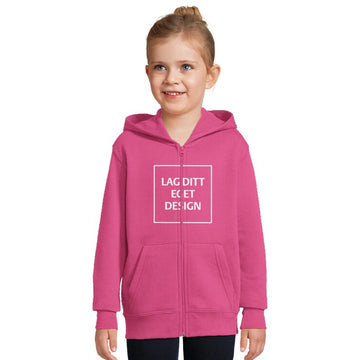 Huvjacka för Barn med Dragkedja och Eget Tryck | Mjuk Zip Hoodie