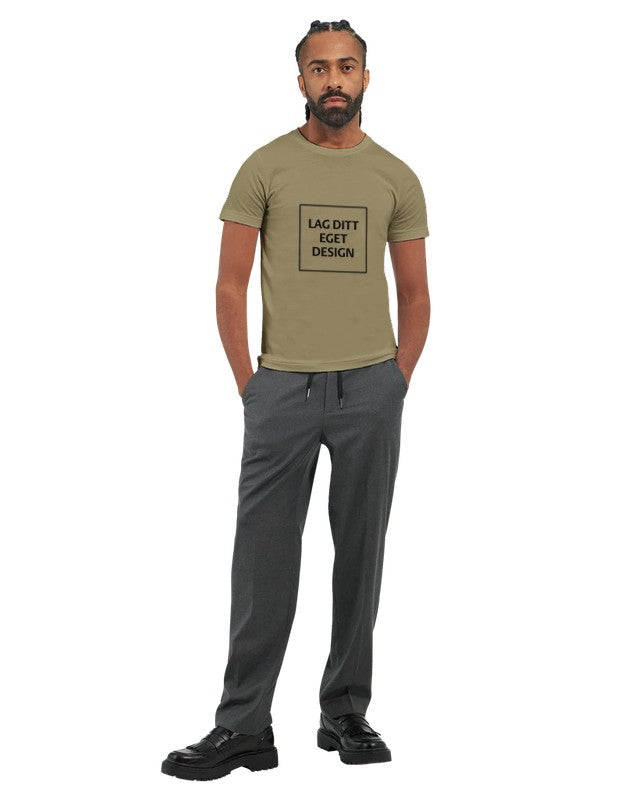 Premium unisex-t-shirt med rund hals | Designa din egen med eget tryck