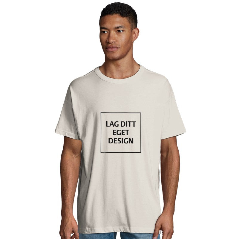 Ekologisk oversized T-shirt för män | Designa din egen T-shirt med tryck