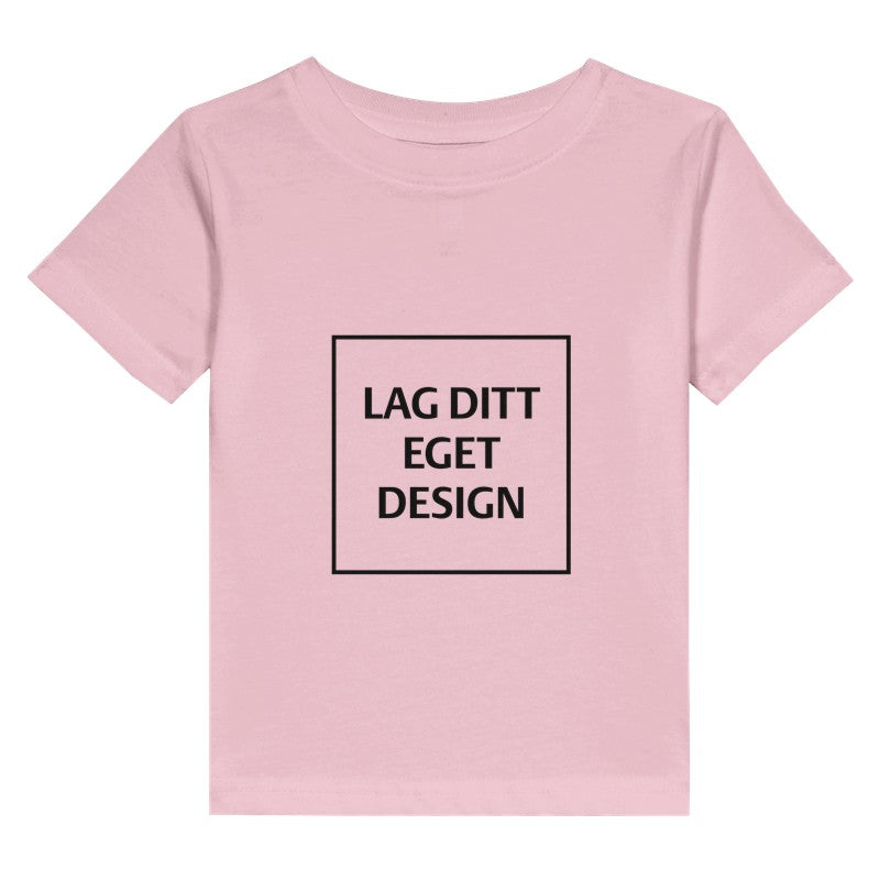 Klassisk Småbarns T-skjorte i Bomullsjersey med Eget Trykk