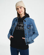 Premium-hoodie för kvinnor med eget broderi