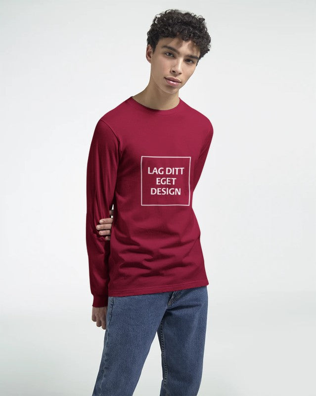 Premium långärmad T-shirt med eget tryck