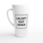 Vit lattekeramikkopp | Eget tryck
