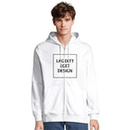 Ekologisk hoodie med dragkedja och eget tryck | Unisexhoodie med dragkedja