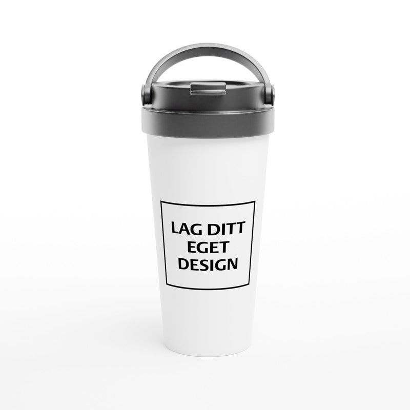 Termosmugg i rostfritt stål 15 oz med lock | Eget tryck