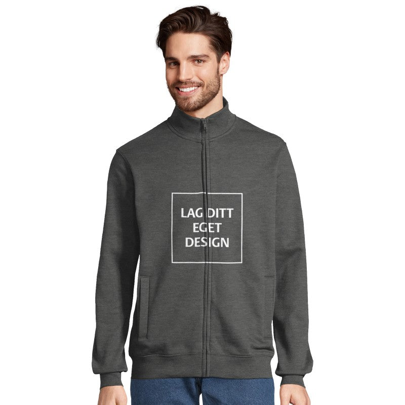 Designa din egen tröja med dragkedja | Personligt tryck på sweatshirt med hel dragkedja