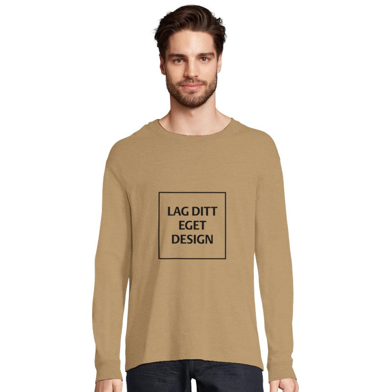 Designa din egen ekologiska långärmade T-shirt | Eget tryck
