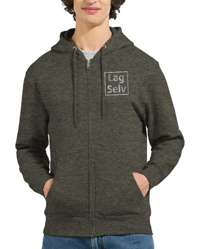 Designa din egen premium-unisex-hoodie med personligt broderi