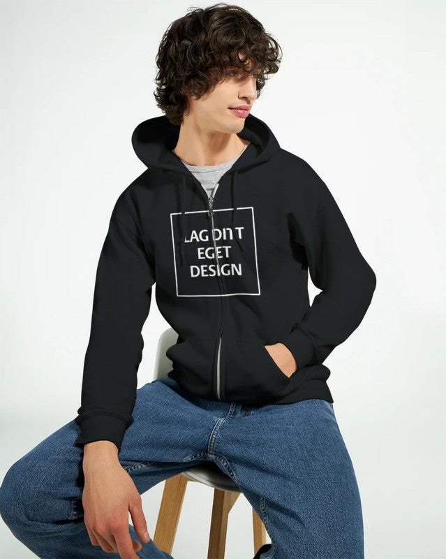 Personlig hoodie med dragkedja | Skapa din egen zip-hoodie med eget tryck