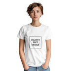 Designa din egen t-shirt med tryck | Robust unisextröja med rund hals