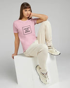 Avslappnad dam-t-shirt | Eget tryck