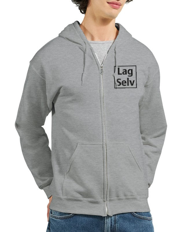 Designa din egen hoodie med broderi – Klassisk unisex-hoodie med dragkedja