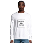 Ekologisk unisex-tröja med eget tryck | Designa din egen sweatshirt med rund hals
