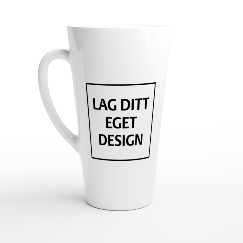 Stor keramisk lattemugg 17 oz | Eget tryck