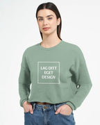 Designa din egen cropped sweatshirt för damer | personlig tröja med tryck