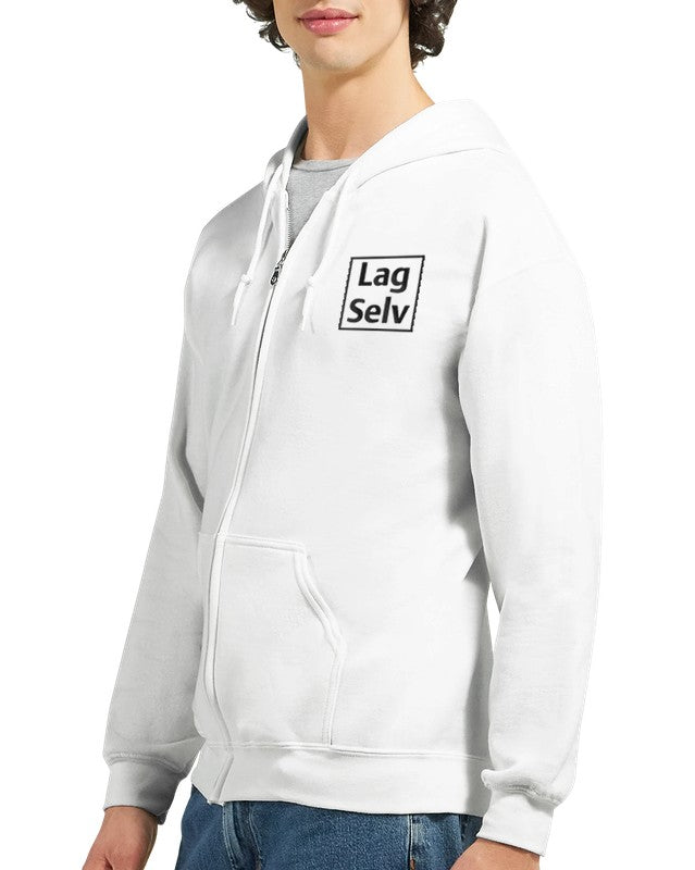 Designa din egen hoodie med broderi – Klassisk unisex-hoodie med dragkedja