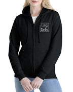 Designa din egen premium-unisex-hoodie med personligt broderi