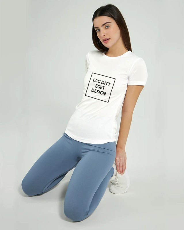 Designa din egen performance-T-shirt för kvinnor | personliga träningskläder med tryck