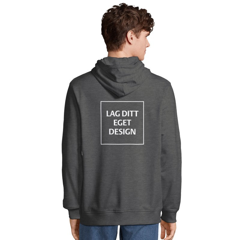 Ekologisk hoodie med dragkedja och eget tryck | Unisexhoodie med dragkedja