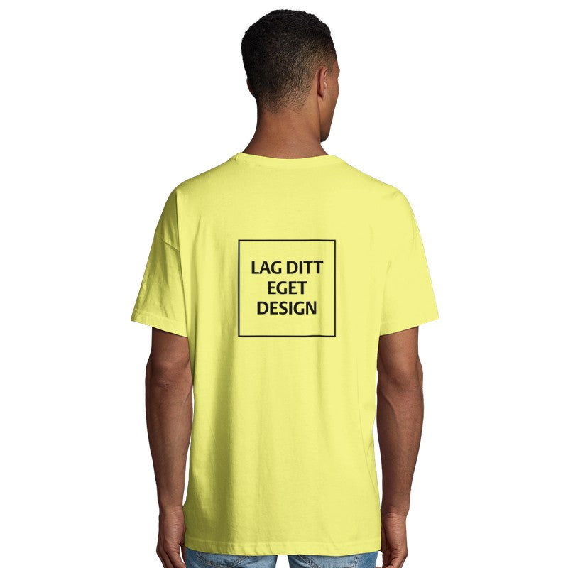 Ekologisk oversized T-shirt för män | Designa din egen T-shirt med tryck