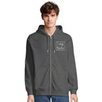 Ekologisk unisex-hoodie med dragkedja | Personligt broderi
