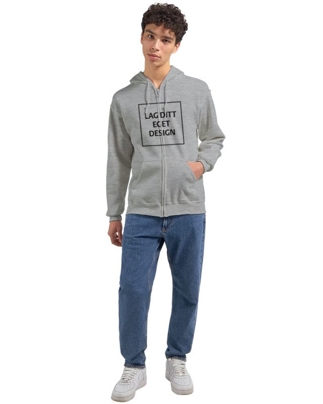 Personlig hoodie med dragkedja | Skapa din egen zip-hoodie med eget tryck