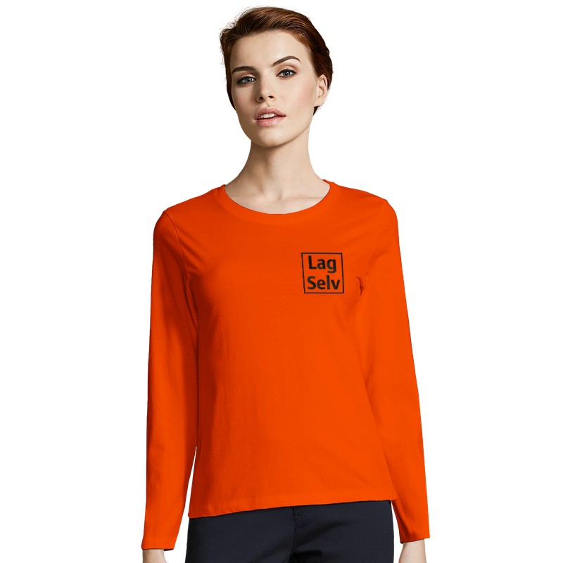 Långärmad t-shirt för kvinnor med broderi | Designa din egen