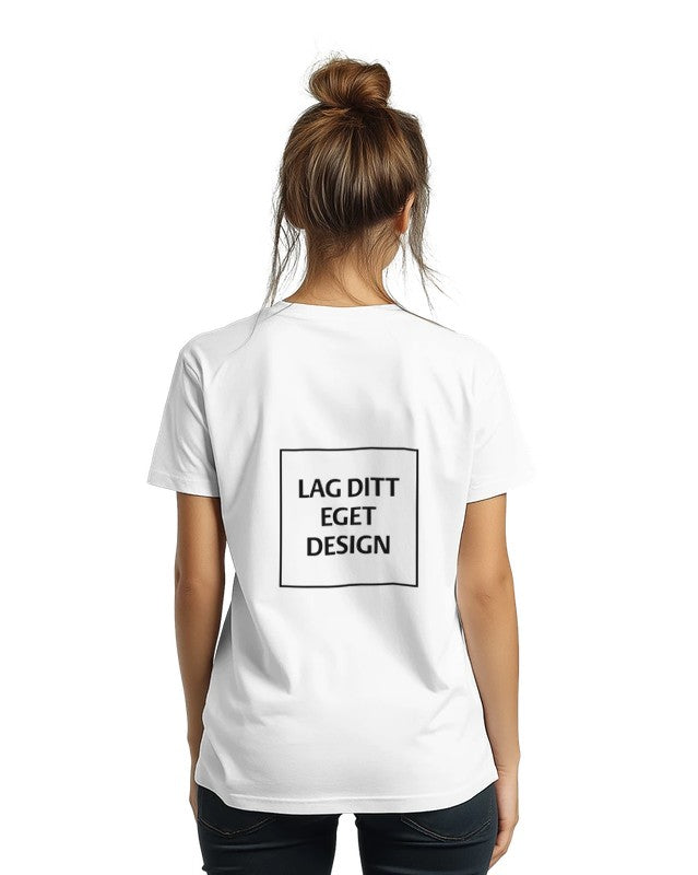 Designa din egen polycotton-unisex-T-shirt med tryck – personlig stil och komfort