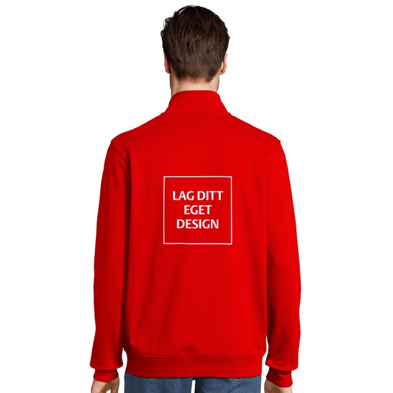 Designa din egen tröja med dragkedja | Personligt tryck på sweatshirt med hel dragkedja