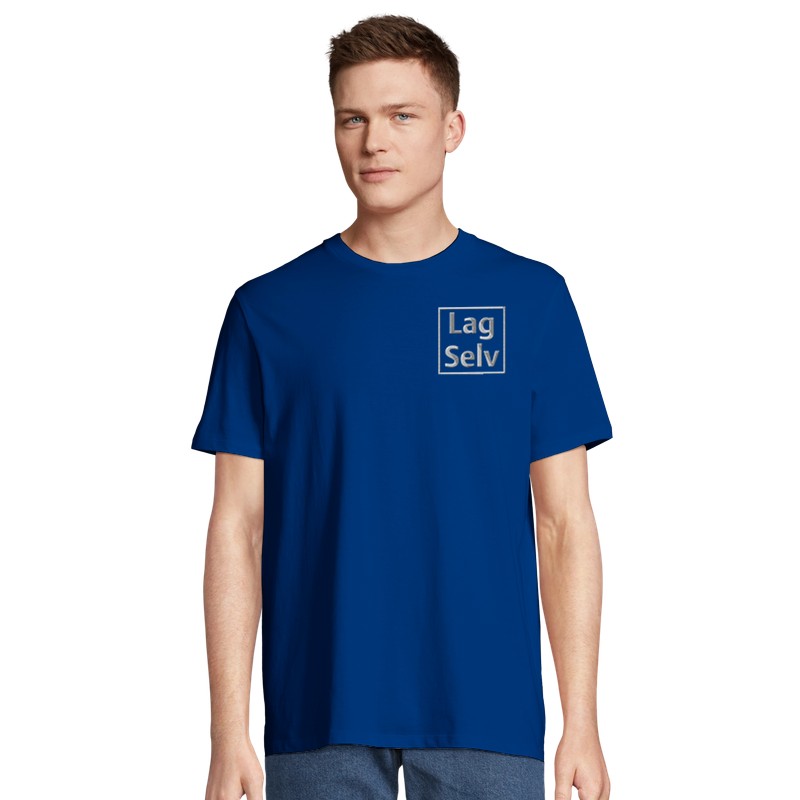Designa din egen ekologiska unisex-T-shirt med personligt broderi