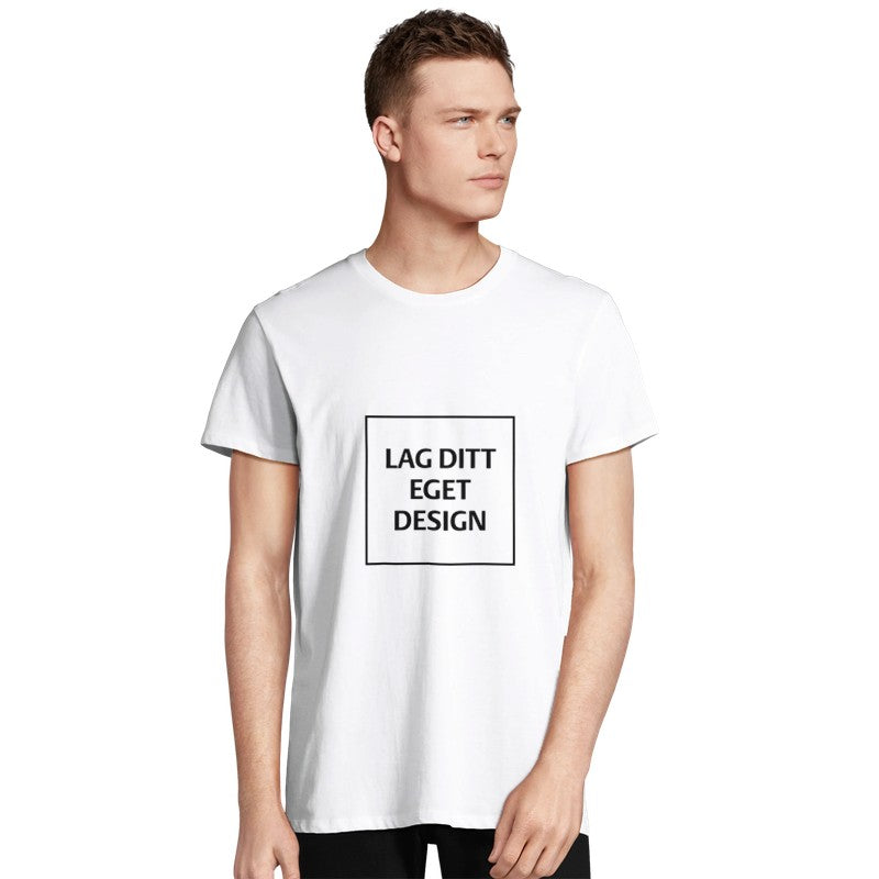 Återvunnen unisex-T-shirt med rund hals | Designa din egen T-shirt med tryck