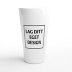 Vit lattekeramikkopp | Eget tryck
