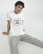 Designa din egen polycotton-unisex-T-shirt med tryck – personlig stil och komfort