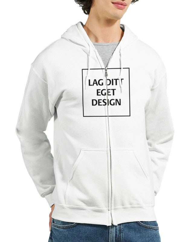 Personlig hoodie med dragkedja | Skapa din egen zip-hoodie med eget tryck
