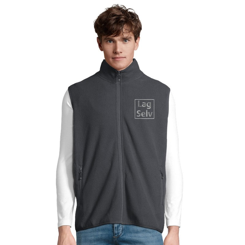 Unisex-väst i microfleece med dragkedja | Designa din egen med broderi