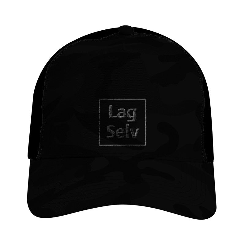 Camo-snapback-truckerkeps med eget broderi | Designa din egen logotyp