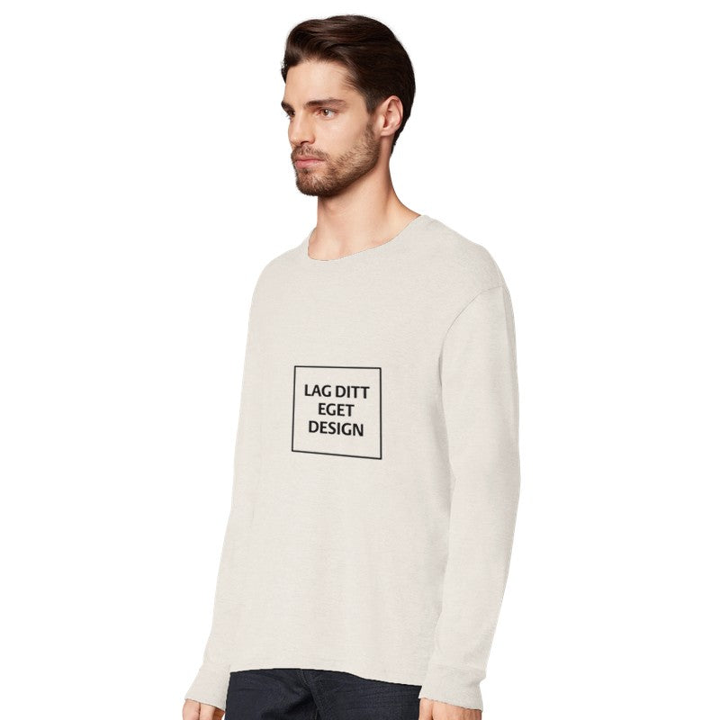 Designa din egen ekologiska långärmade T-shirt | Eget tryck
