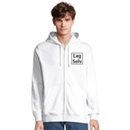 Ekologisk unisex-hoodie med dragkedja | Personligt broderi